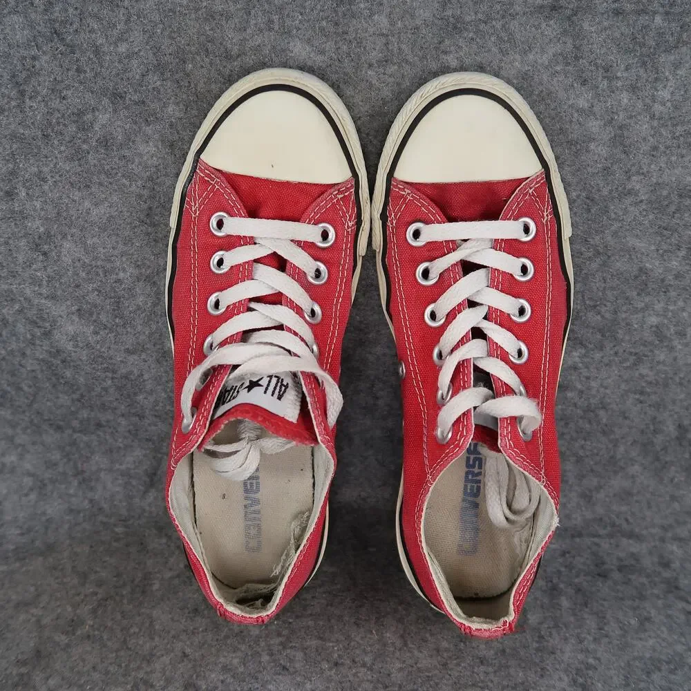 Converse Shoes Womens 6.5 Sneakers Chuck Taylor All Star Canvas Red Lace Up Low - Picture 7 of 12